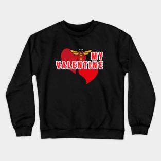 Cuter Funny Bee My Valentine, Valentine Day Gift for Him or Her Crewneck Sweatshirt